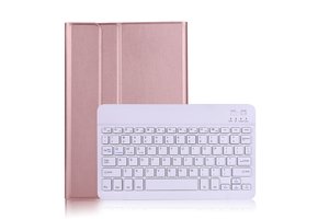 Lunso - Afneembare Keyboard Hoes - Samsung Galaxy Tab A7 (2020) - Rose Goud