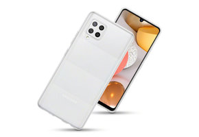 Qubits - Softcase hoes - Samsung Galaxy A42 - Transparant