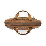 Jovi leren laptoptas Cognac voor 14 inch laptops
