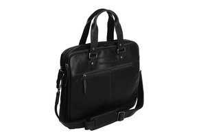 Chesterfield - Jovi Leren laptoptas - 14 inch - Zwart