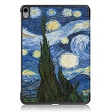 3-Vouw sleepcover hoes Van Gogh Schilderij voor de iPad Air (2022 / 2020) 10.9 inch