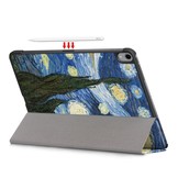 3-Vouw sleepcover hoes Van Gogh Schilderij voor de iPad Air (2022 / 2020) 10.9 inch