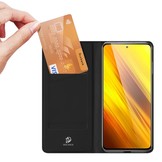 Pro Serie slim wallet Zwart hoes voor de Xiaomi Poco X3