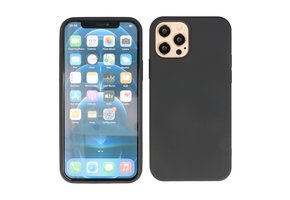 Lunso - Softcase hoes -  iPhone 12 Pro Max - Zwart