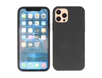 Lunso - Softcase hoes -  iPhone 12 Pro Max - Zwart