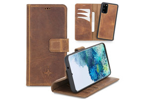 NorthLife - 2-in-1 (RFID) bookcase hoes - Samsung Galaxy S20 - Villa Cruoninga Cognac