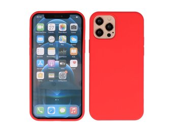 Lunso - Softcase hoes -  iPhone 12  Pro Max  - Rood