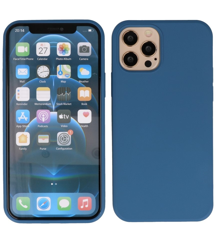 Softcase hoes voor de iPhone 12 Pro  Max Blauw