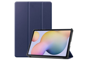3-Vouw sleepcover hoes - Samsung Galaxy Tab S7 / Tab S8 - Blauw