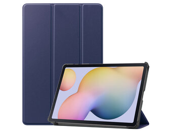 3-Vouw sleepcover hoes - Samsung Galaxy Tab S7 / Tab S8 - Blauw