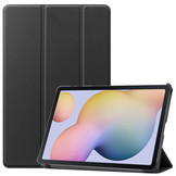 3-Vouw sleepcover hoes Zwart voor de Samsung Galaxy Tab S7 en Samsung Galaxy Tab S8