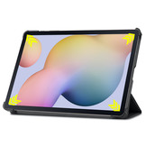3-Vouw sleepcover hoes Zwart voor de Samsung Galaxy Tab S7 en Samsung Galaxy Tab S8