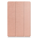 3-Vouw sleepcover hoes Rose Goud voor de Samsung Galaxy Tab S7 en Samsung Galaxy Tab S8