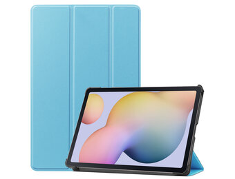 3-Vouw sleepcover hoes - Samsung Galaxy Tab S7 / Tab S8 - Lichtblauw