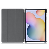 3-Vouw sleepcover hoes Lichtblauw voor de Samsung Galaxy Tab S7 en Samsung Galaxy Tab S8