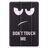 3-Vouw sleepcover hoes Don't Touch voor de Samsung Galaxy Tab S7 en Samsung Galaxy Tab S8
