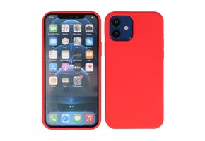 Lunso - Softcase hoes -  iPhone 12  Mini  - Rood