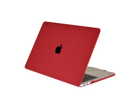 Lunso MacBook Pro 15 inch (2016-2020) cover hoes - case - Sand Mat Bordeaux Rood