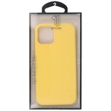 Softcase hoes voor de iPhone 12 en iPhone 12 Pro Geel