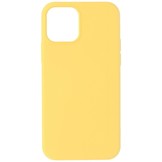 Softcase hoes voor de iPhone 12 en iPhone 12 Pro Geel