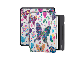Lunso Kobo Libra H20 hoes (7 inch) - sleep cover - Vlinders
