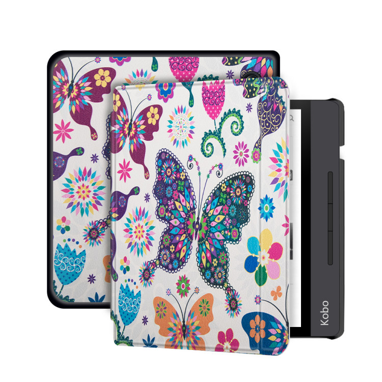 Kobo Libra H20 hoes (7 inch) Sleep cover -  Vlinders