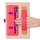 iPad 10.2 inch 2019, 2020 en 2021 - Luxe stand flip cover hoes - Rood