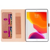 iPad 10.2 inch 2019, 2020 en 2021 - Luxe stand flip cover hoes - Bruin