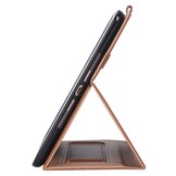 iPad 10.2 inch 2019, 2020 en 2021 - Luxe stand flip cover hoes - Bruin