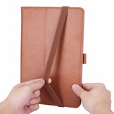 iPad 10.2 inch 2019, 2020 en 2021 - Luxe stand flip cover hoes - Bruin