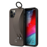 Leren backcover hoes Bruin met Handstrap voor de iPhone 12 Pro Max