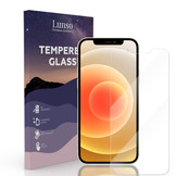Leren backcover hoes Bruin met Handstrap voor de iPhone 12 en iPhone 12 Pro