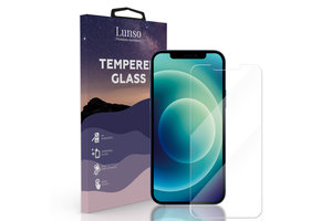 Lunso - Gehard Beschermglas - Full Cover Tempered Glass - iPhone 12 Mini