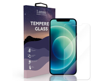 Lunso - Gehard Beschermglas - Full Cover Tempered Glass - iPhone 12 Mini