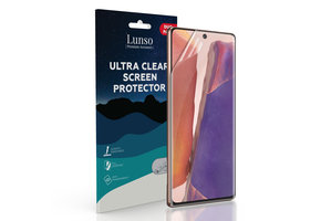 Lunso - Duo Pack (2 stuks) Beschermfolie - Full Cover Screen Protector - Samsung Galaxy Note 20