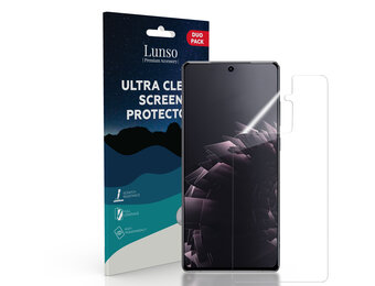 Lunso - Duo Pack (2 stuks) Beschermfolie - Full Cover Screen Protector - Samsung Galaxy S21 Plus