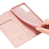 Pro Serie slim wallet hoes Rose Goud voor de Samsung Galaxy S21 Plus