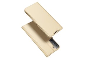 Dux Ducis - Pro Serie Slim wallet hoes - Samsung Galaxy S21 Plus - Goud