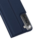 Pro Serie slim wallet hoes Blauw voor de Samsung Galaxy S21 Plus