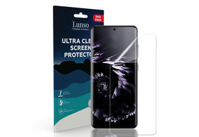 Lunso - Duo Pack (2 stuks) Beschermfolie - Full Cover Screen Protector - Samsung Galaxy S21 Ultra