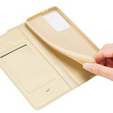 Pro Serie slim wallet hoes Goud voor de Samsung Galaxy S21 Ultra