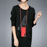 Backcover hoes Rood met koord voor de Samsung Galaxy S21 Plus