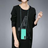 Backcover hoes Cyaan met koord voor de Samsung Galaxy S21 Plus