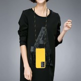 Backcover hoes Geel met koord voor de Samsung Galaxy S21 Ultra