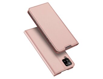 Dux Ducis - Pro Serie Slim wallet hoes - Samsung Galaxy A12 - Rose Goud