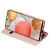 Pro Serie slim wallet Roze Goud  hoes voor de Samsung Galaxy A12 - - Copy