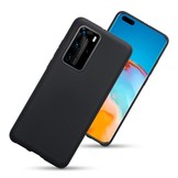 Softcase hoes Zwart voor de Huawei P40 Pro
