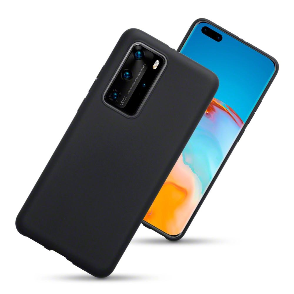 Softcase hoes Zwart voor de Huawei P40 Pro