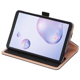 Luxe stand flip sleepcover hoes Zwart voor de Samsung Galaxy Tab A7 (2020)