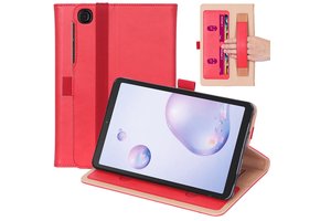 Luxe stand flip sleepcover hoes - Samsung Galaxy Tab A7 (2020) - Rood